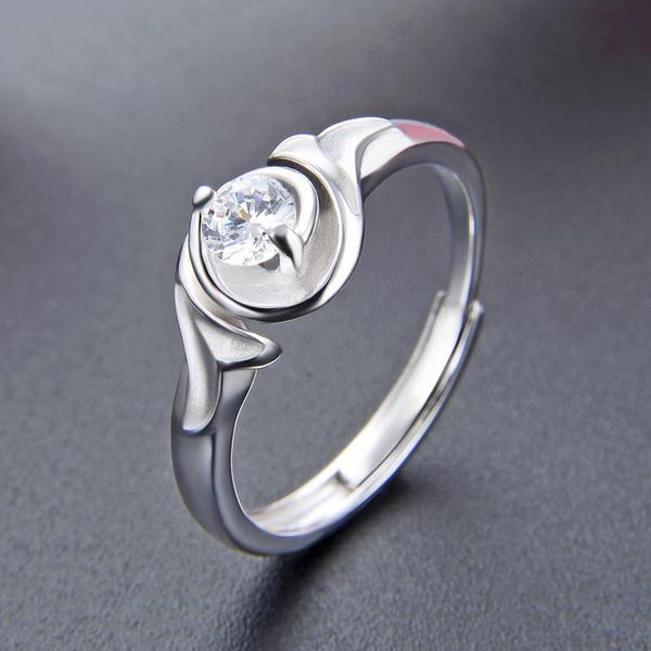 wedding rings s925 sterling silver ring zircon opening ladies fashion personality jewelry adjustable anniversary beautiful gift, Slivery;golden
wedding rings s925 sterling silver ring zircon opening ladies fashion personality jewelry adjustable anniversary beautiful gift, Slivery;golden