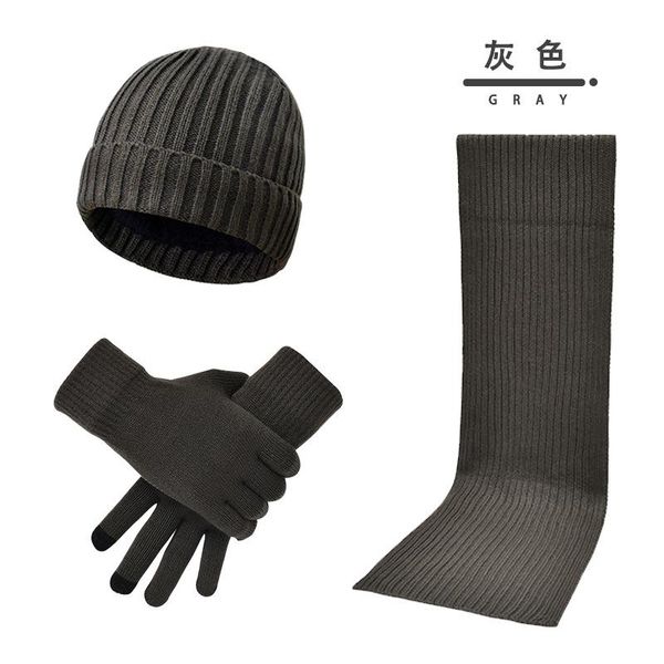 hats, scarves & gloves sets autumn and winter men women knitted thick warmth woolen hat scarf three-piece suit, Blue;gray
hats, scarves & gloves sets autumn and winter men women knitted thick warmth woolen hat scarf three-piece suit, Blue;gray