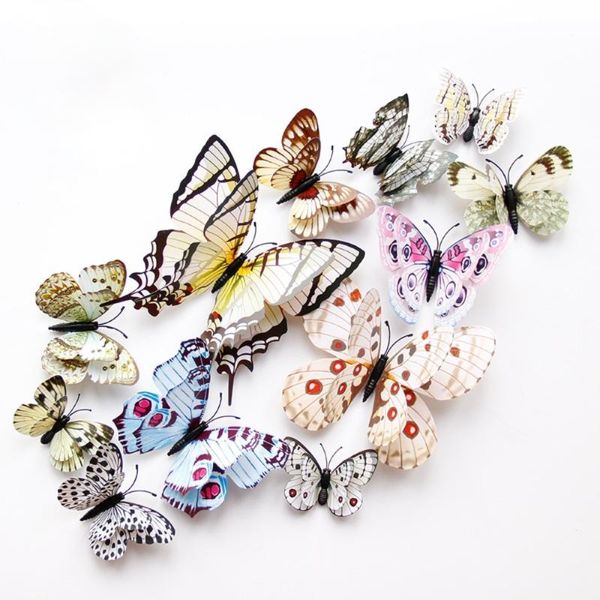 wall stickers 12pcs 3d three-dimensional double layer butterfly home decor magnet fridge decoration accessories
wall stickers 12pcs 3d three-dimensional double layer butterfly home decor magnet fridge decoration accessories