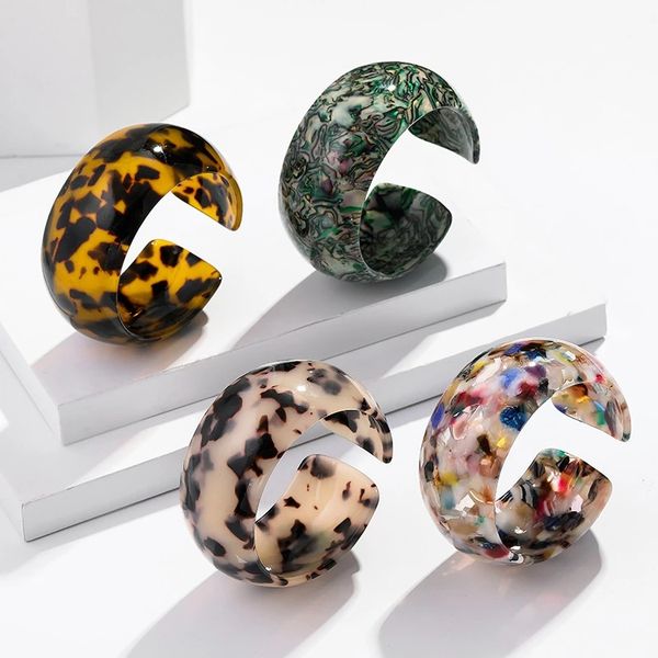 new bohemian acrylic resin abalone shell bracelets bangles for women vintage leopard wide cuff bracelets charms elegant jewelry, Black
new bohemian acrylic resin abalone shell bracelets bangles for women vintage leopard wide cuff bracelets charms elegant jewelry, Black