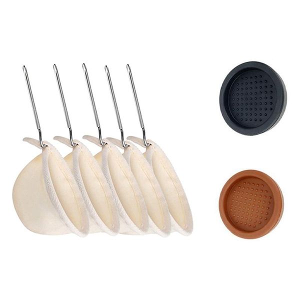 coffee filters 5 pieces of flannel filter reusable & 2x tamper mat, food safe silicone tamping stand mat anti-slip
coffee filters 5 pieces of flannel filter reusable & 2x tamper mat, food safe silicone tamping stand mat anti-slip