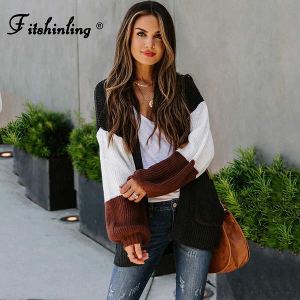 fitshinling patchwork women knit cardigan sweater bohemian vintage pockets slim winter long coat knitwear fashion cardigans 210928, White
fitshinling patchwork women knit cardigan sweater bohemian vintage pockets slim winter long coat knitwear fashion cardigans 210928, White