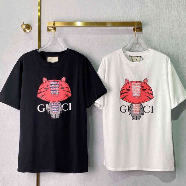 early spring tide new fashion versatile heavy industry beaded pure cotton short sleeve t-shirt women's top, White
early spring tide new fashion versatile heavy industry beaded pure cotton short sleeve t-shirt women's top, White