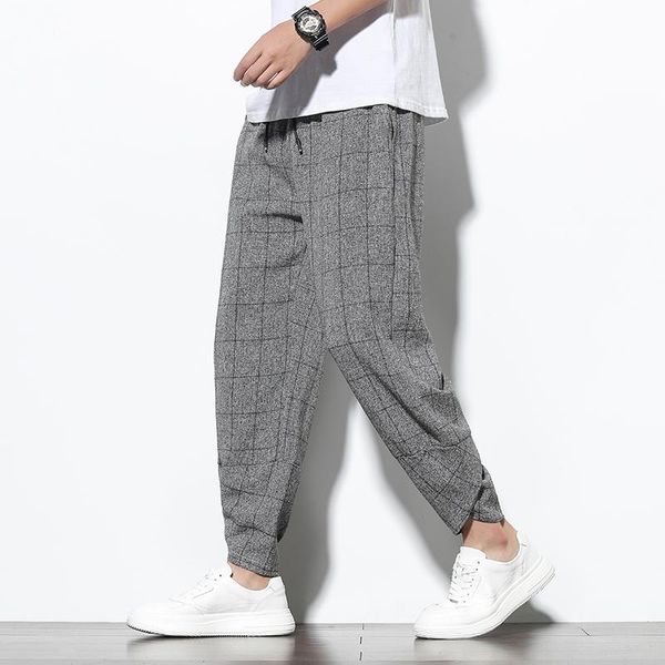 men's pants 2021 korean style jogger casual loose trousers summer cotton linen harem male wide-leg streetwear, Black
men's pants 2021 korean style jogger casual loose trousers summer cotton linen harem male wide-leg streetwear, Black
