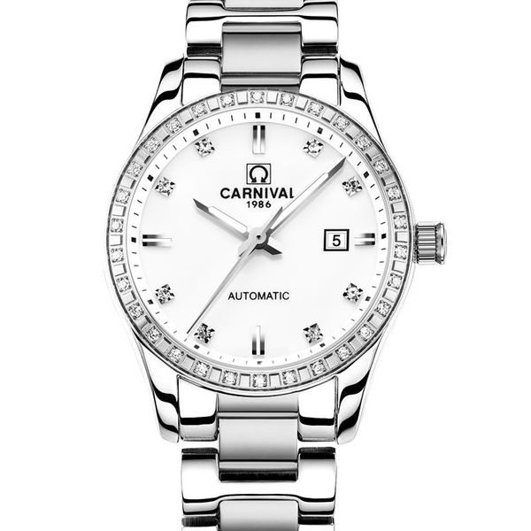 wristwatches carnival women mechanical watch casual fashion automatic waterproof watches for montre femme, Slivery;brown
wristwatches carnival women mechanical watch casual fashion automatic waterproof watches for montre femme, Slivery;brown