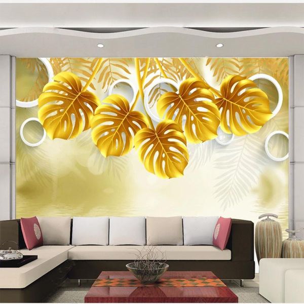 wallpapers custom self-adhesive wallpaper 3d modern minimalist golden leaf tv background wall home decor papel de parede sticker tapety
wallpapers custom self-adhesive wallpaper 3d modern minimalist golden leaf tv background wall home decor papel de parede sticker tapety