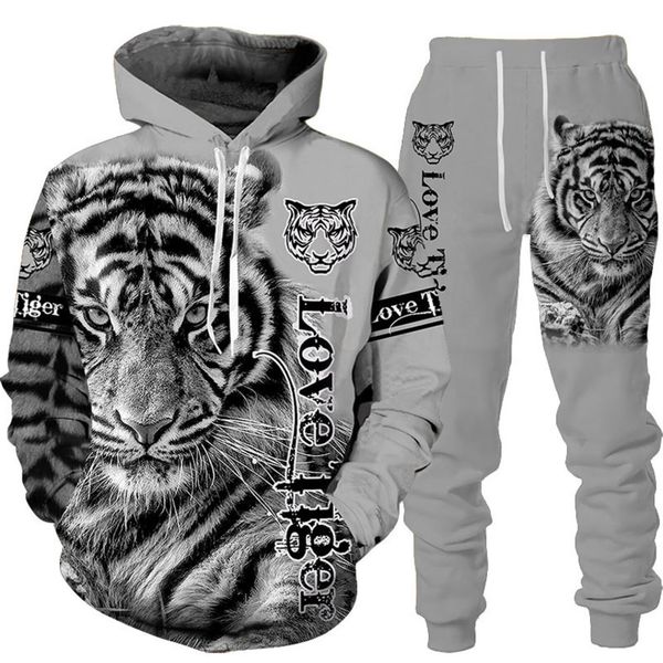 men's women's hoodi trousers, 3d tiger printed sportswear, sportswear set, autumn winter, brand new, 2 piec., Gray
men's women's hoodi trousers, 3d tiger printed sportswear, sportswear set, autumn winter, brand new, 2 piec., Gray