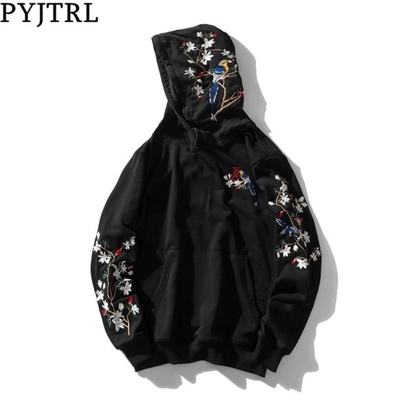 pyjtrl men fashion autumn chinese style embroidery loose hoodies streetwear hip hop sweatshirts sweat homme clothing 201127, Black
pyjtrl men fashion autumn chinese style embroidery loose hoodies streetwear hip hop sweatshirts sweat homme clothing 201127, Black