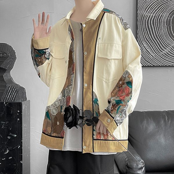 spring and autumn embroidered coat men's style country minority high street fashion brand hip hop ins loose et, Black;brown
spring and autumn embroidered coat men's style country minority high street fashion brand hip hop ins loose et, Black;brown