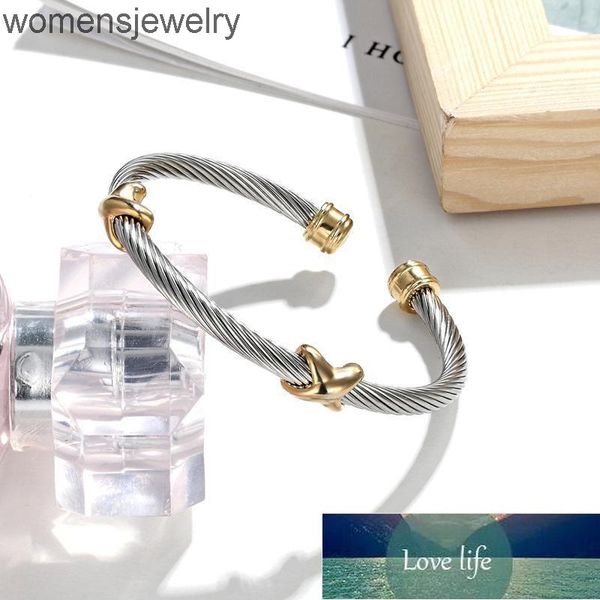 women bangle fashion jewelry stainless steel twisted cable wire bracelets selling open cuff antique factory price expert design quality, Black
women bangle fashion jewelry stainless steel twisted cable wire bracelets selling open cuff antique factory price expert design quality, Black