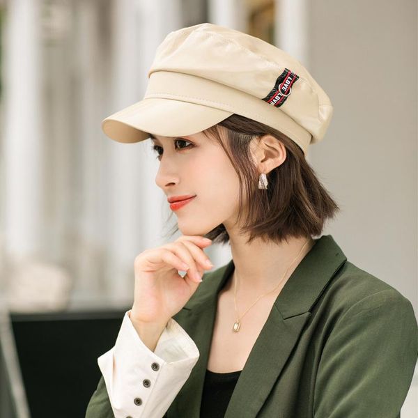 stingy brim hats korean version of the octagonal for women autumn and winter small fresh art retro fashion labeling military cap all-match, Blue;gray
stingy brim hats korean version of the octagonal for women autumn and winter small fresh art retro fashion labeling military cap all-match, Blue;gray