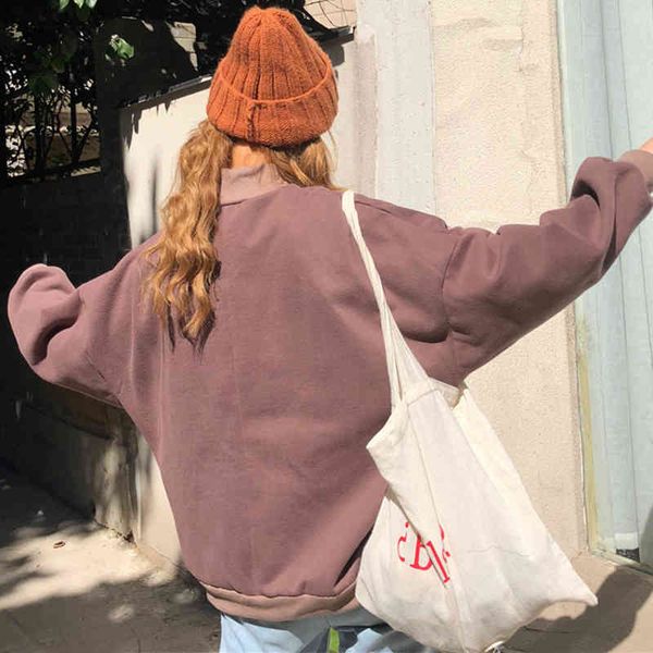women's hoodies & sweatshirts high collar solid college sweatshirts loose sleeve long sweater hoodies ladies thin women's swea, Black
women's hoodies & sweatshirts high collar solid college sweatshirts loose sleeve long sweater hoodies ladies thin women's swea, Black