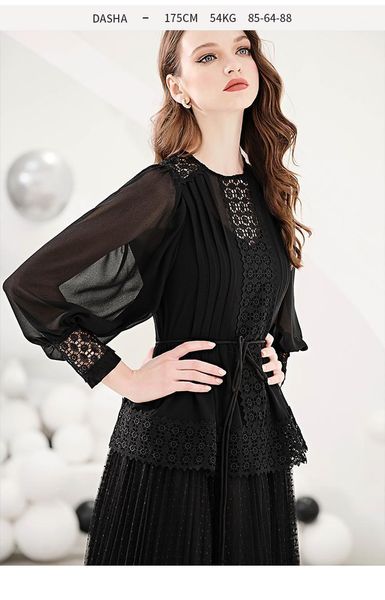 fashion elegant lace blouse shirt women o-neck lantern sleeve hollow out patchwork blouses spring summer female women's & shirts, White
fashion elegant lace blouse shirt women o-neck lantern sleeve hollow out patchwork blouses spring summer female women's & shirts, White