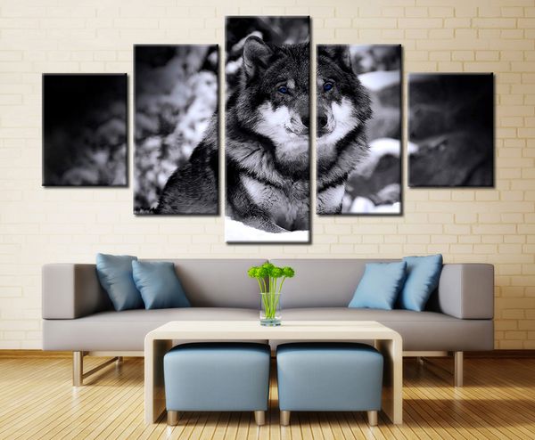 hd print on canvas paintings black and white wolf animals wall art posters for living room 5 pcs home decor pictures(no frame)
hd print on canvas paintings black and white wolf animals wall art posters for living room 5 pcs home decor pictures(no frame)