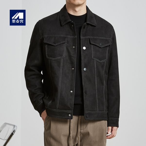 merck 2021 winter new suede men's cloth collection thread clip cotton thickened coat 87000, Black
merck 2021 winter new suede men's cloth collection thread clip cotton thickened coat 87000, Black