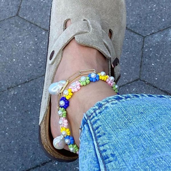 anklets colorful rice beads small flower feet ornaments for women bohemian ethnic style bikini beach body chain anklet bracelet jewerly, Red;blue
anklets colorful rice beads small flower feet ornaments for women bohemian ethnic style bikini beach body chain anklet bracelet jewerly, Red;blue
