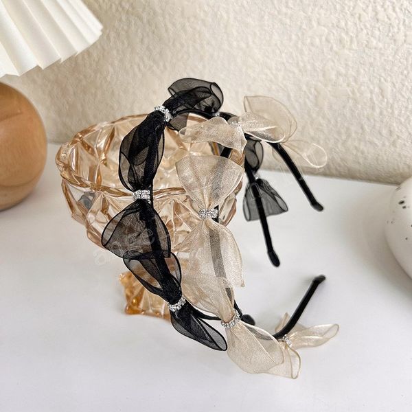 korea's style rhinestone bowknot headband retro small mesh bow hair hoop temperament women hair accessories, Slivery;white
korea's style rhinestone bowknot headband retro small mesh bow hair hoop temperament women hair accessories, Slivery;white