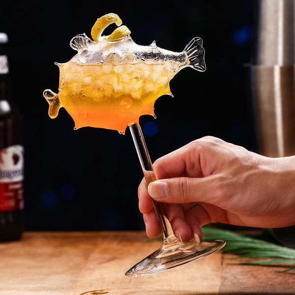 wine glasses 200ml creative pufferfish cocktail glass transparent goblet cup with straw molecular smoke bar party drinkware
wine glasses 200ml creative pufferfish cocktail glass transparent goblet cup with straw molecular smoke bar party drinkware