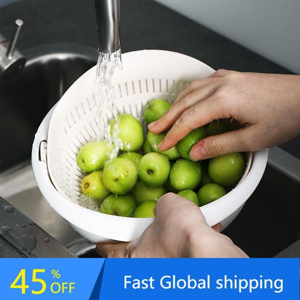 storage baskets home kitchen plastic double-layer vegetable sink fruit basket rotating drain basin drip pot tools
storage baskets home kitchen plastic double-layer vegetable sink fruit basket rotating drain basin drip pot tools