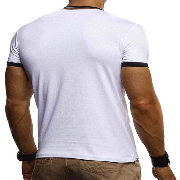 stitching fashion clothing designer men men's fitness shipping button neckline t-shirt v-neck t-shirts men's t-shirt iggnr, Black
stitching fashion clothing designer men men's fitness shipping button neckline t-shirt v-neck t-shirts men's t-shirt iggnr, Black