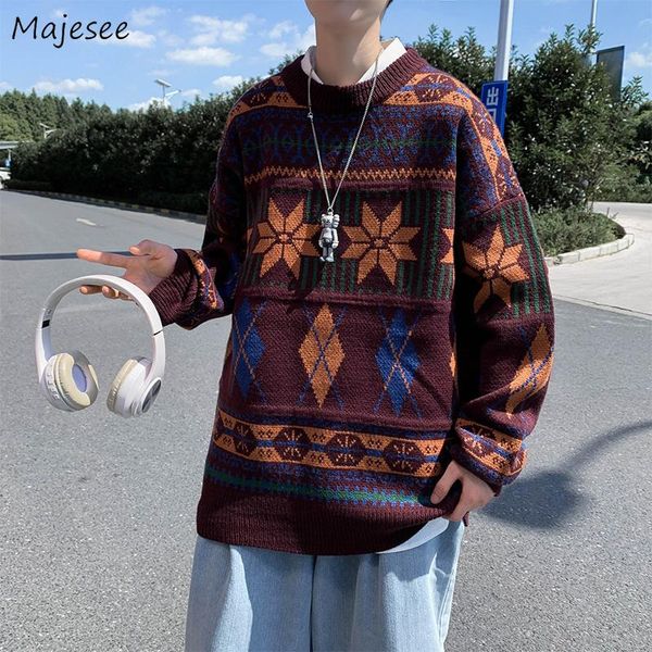 men's sweaters men pullover retro loose oversize warm couples knit sweater male all-match geometric pattern streetwear fashion winter c, White;black
men's sweaters men pullover retro loose oversize warm couples knit sweater male all-match geometric pattern streetwear fashion winter c, White;black