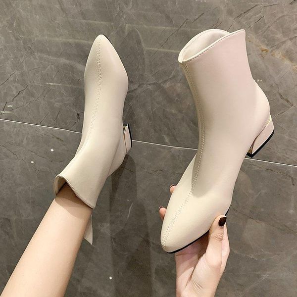 boots women's velvet square heel boots, pointed thick soled heels with back zipper, in autumn and winter 2021, Black
boots women's velvet square heel boots, pointed thick soled heels with back zipper, in autumn and winter 2021, Black