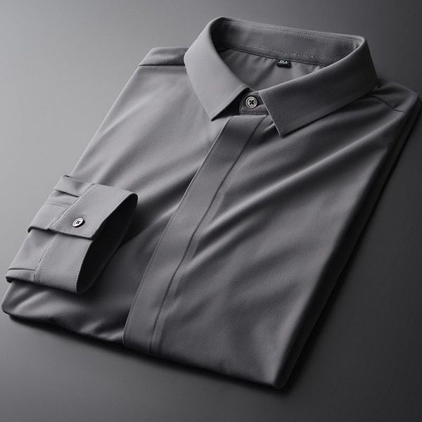 new grey mens shorts luxury autumn solid color long sleeve casual male shirts plus size 4xl slim fit party mens dress shirts, White;black
new grey mens shorts luxury autumn solid color long sleeve casual male shirts plus size 4xl slim fit party mens dress shirts, White;black
