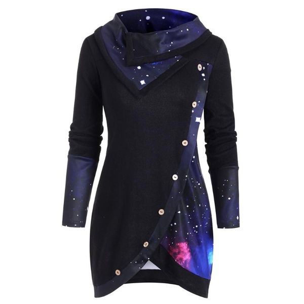 women's hoodies & sweatshirts creative sweatshirt fashion women plus size long sleeve cowl neck galaxy panel irregular buttons winter, Black
women's hoodies & sweatshirts creative sweatshirt fashion women plus size long sleeve cowl neck galaxy panel irregular buttons winter, Black