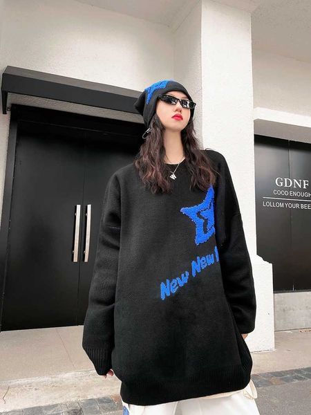 women's sweaters send the bag lazy wind flocking star funny sweater fashion bf pullover thick knitted medium long, White;black
women's sweaters send the bag lazy wind flocking star funny sweater fashion bf pullover thick knitted medium long, White;black