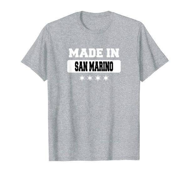 made in san marino t-shirt, White;black