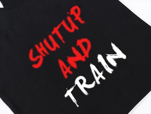 bodybuilding tank men shutup and train print workout sleeveless fitness gyms cotton vest fashion, White;black
bodybuilding tank men shutup and train print workout sleeveless fitness gyms cotton vest fashion, White;black