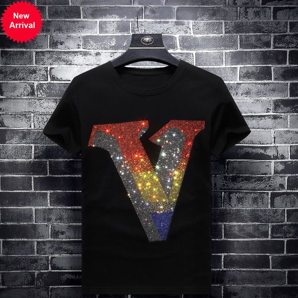 2021 Colorful Strass Letter t Male Fashion Clothes Streetwear Neck Short Modal Cotton Shirts V0s3, White;black
2021 Colorful Strass Letter t Male Fashion Clothes Streetwear Neck Short Modal Cotton Shirts V0s3, White;black