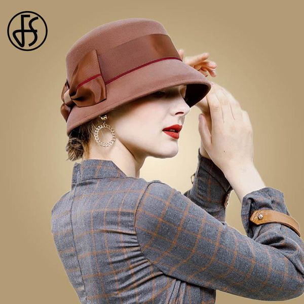 stingy brim hats fs 2021 vintage wool felt women fedora hat black brown red bow floral wide fedoras elegant winter cloche ladies, Blue;gray
stingy brim hats fs 2021 vintage wool felt women fedora hat black brown red bow floral wide fedoras elegant winter cloche ladies, Blue;gray
