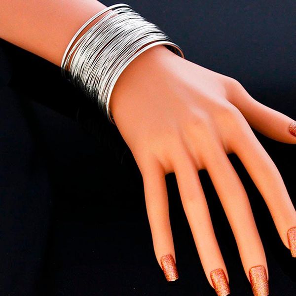 link, chain bracelet women fashion all-match temperament exaggerated gypsy plated gold bangles jewelry for lady girls, Black
link, chain bracelet women fashion all-match temperament exaggerated gypsy plated gold bangles jewelry for lady girls, Black