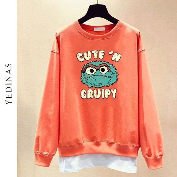 yedinas plus size sweatshirt women fake 2 piece hip hop loose casual oversized hoodie print pullover harajuku 210527, Black
yedinas plus size sweatshirt women fake 2 piece hip hop loose casual oversized hoodie print pullover harajuku 210527, Black