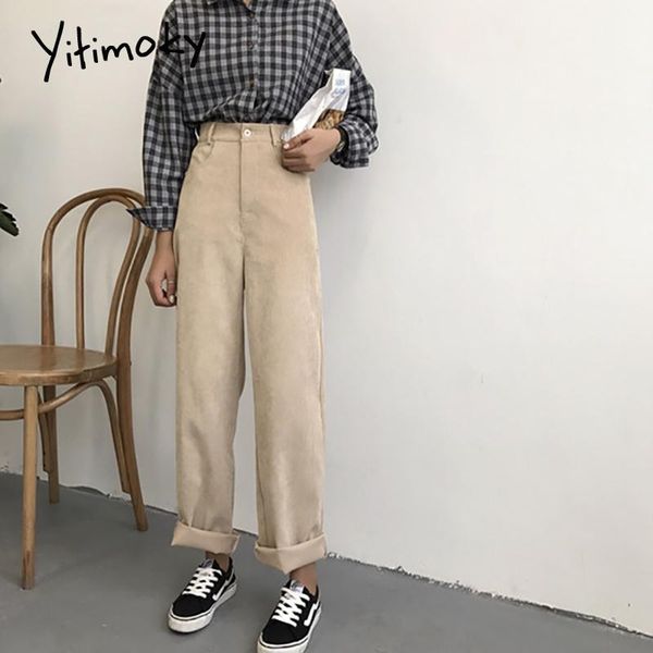 women's pants & capris yitimoky corduroy wide leg women high waist pockets fashion korean autumn 2021 casual loose black apricot street, Black;white
women's pants & capris yitimoky corduroy wide leg women high waist pockets fashion korean autumn 2021 casual loose black apricot street, Black;white