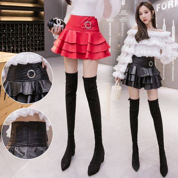 2021 Red Autumn New Black Leather Plutonium Anti-hiking Hakama Feminine Waist Mini Harajuku Cool Punk-bloated Lolita Cake Skirt Lmmo
2021 Red Autumn New Black Leather Plutonium Anti-hiking Hakama Feminine Waist Mini Harajuku Cool Punk-bloated Lolita Cake Skirt Lmmo