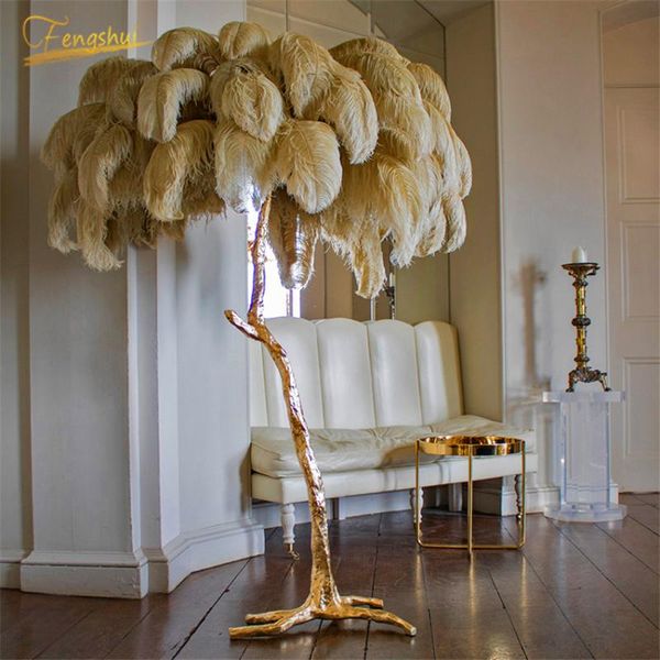 modern luxury ostrich feather gold floor lamp copper brass nordic decor standing for villa tripot el decorative lighting lamps
modern luxury ostrich feather gold floor lamp copper brass nordic decor standing for villa tripot el decorative lighting lamps