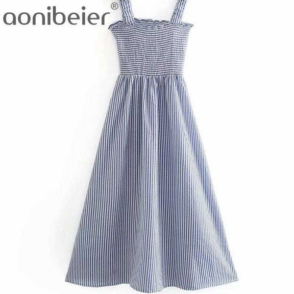 summer sleeveless elastic straps shirred female ankle length dress pinstripe casual high waist women maxi long 210604, Black;gray
summer sleeveless elastic straps shirred female ankle length dress pinstripe casual high waist women maxi long 210604, Black;gray