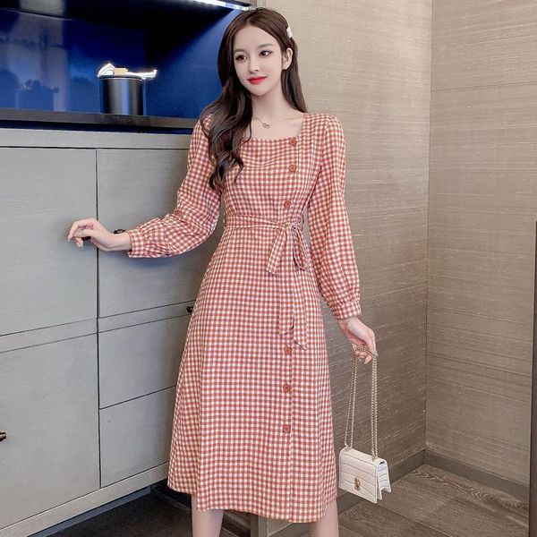 casual dresses women dress autumn 2021 vintage cute long sleeve plaid puff single breasted square collar high waist, Black;gray
casual dresses women dress autumn 2021 vintage cute long sleeve plaid puff single breasted square collar high waist, Black;gray