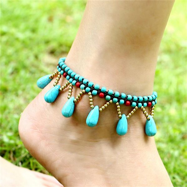 anklets bohemian ethnic vintage handmade beads droplets fringe fashion unique original design female beach bikini foot jewelry, Red;blue
anklets bohemian ethnic vintage handmade beads droplets fringe fashion unique original design female beach bikini foot jewelry, Red;blue