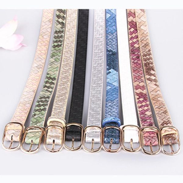 belts kp women's with imitation woven patterns, fashionable and elegant ladies' belts, trousers, Black;brown
belts kp women's with imitation woven patterns, fashionable and elegant ladies' belts, trousers, Black;brown