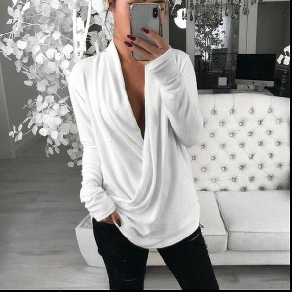 women casual loose deep v neck long sleeve pleated wrap shirt tunic autumn warm winter blouse female blusas hot, White
women casual loose deep v neck long sleeve pleated wrap shirt tunic autumn warm winter blouse female blusas hot, White
