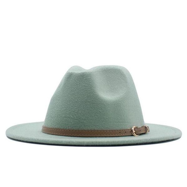 wide brim hats autumn wool hat for women felt outback panama belt buckle fedora solid color summer suncreen caps, Blue;gray
wide brim hats autumn wool hat for women felt outback panama belt buckle fedora solid color summer suncreen caps, Blue;gray