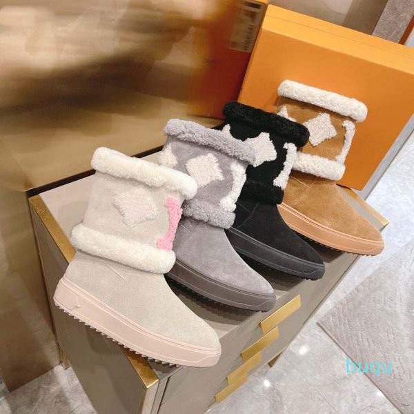 designer- women snow boots fashion soft leather flat girls casual winter brown shoe with fur half boot black size 35-41
designer- women snow boots fashion soft leather flat girls casual winter brown shoe with fur half boot black size 35-41