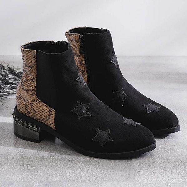 boots sagace autumn and winter women's stitching color chunky heels female high-heeled shoes botines mujer 2021, Black
boots sagace autumn and winter women's stitching color chunky heels female high-heeled shoes botines mujer 2021, Black