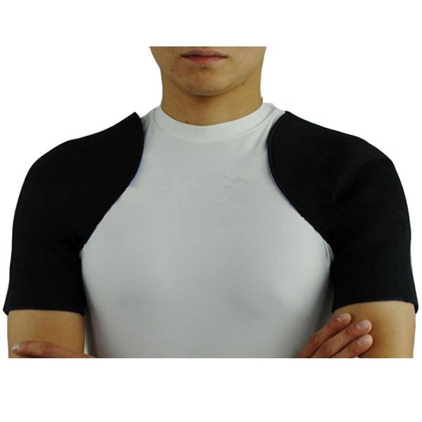 black double shoulder neoprene support brace adjustable arthritis strap bandage gym sports bandage outdoor workout safety, Black;blue
black double shoulder neoprene support brace adjustable arthritis strap bandage gym sports bandage outdoor workout safety, Black;blue