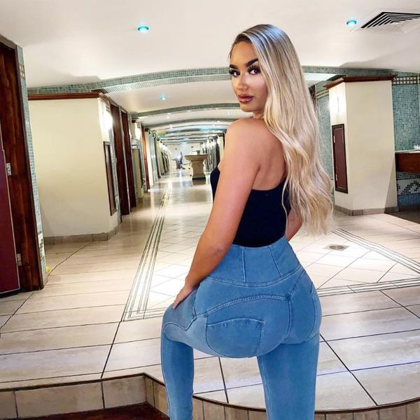 women's jeans high waist solid blue women booty shaping slim skinny denim pants soft cotton pencil shape wear girls zip
women's jeans high waist solid blue women booty shaping slim skinny denim pants soft cotton pencil shape wear girls zip