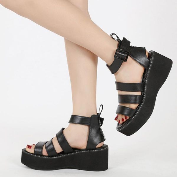 dress shoes vrouwen sandalen wedges back strap buckle high heel with med platform leisure casual comfy woman sandals, Black
dress shoes vrouwen sandalen wedges back strap buckle high heel with med platform leisure casual comfy woman sandals, Black