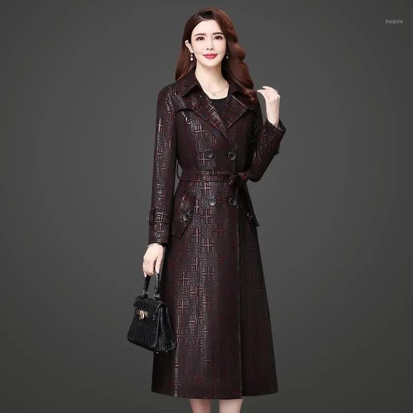women's trench coats windbreaker autumn 2021 long style, fashionable and elegant high-end all-match casual jacket with waist, Tan;black
women's trench coats windbreaker autumn 2021 long style, fashionable and elegant high-end all-match casual jacket with waist, Tan;black